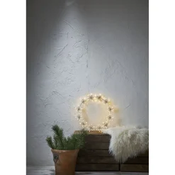 LED-valokoriste Star Trading Siluett Flower Ring 50 cm