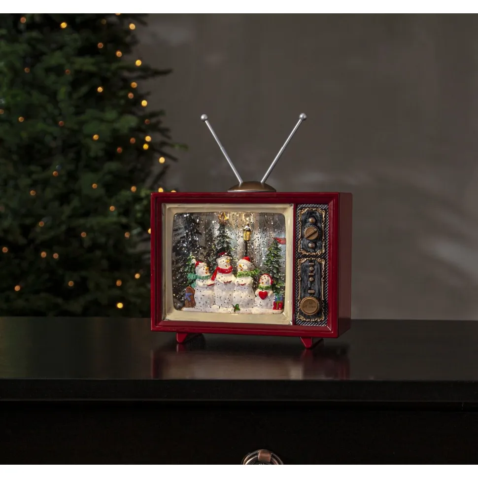 LED-valokoriste Star Trading Vinter TV, punainen