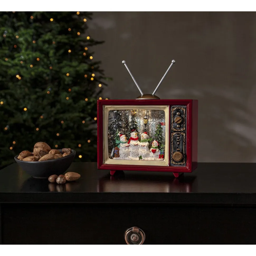 LED-valokoriste Star Trading Vinter TV, punainen