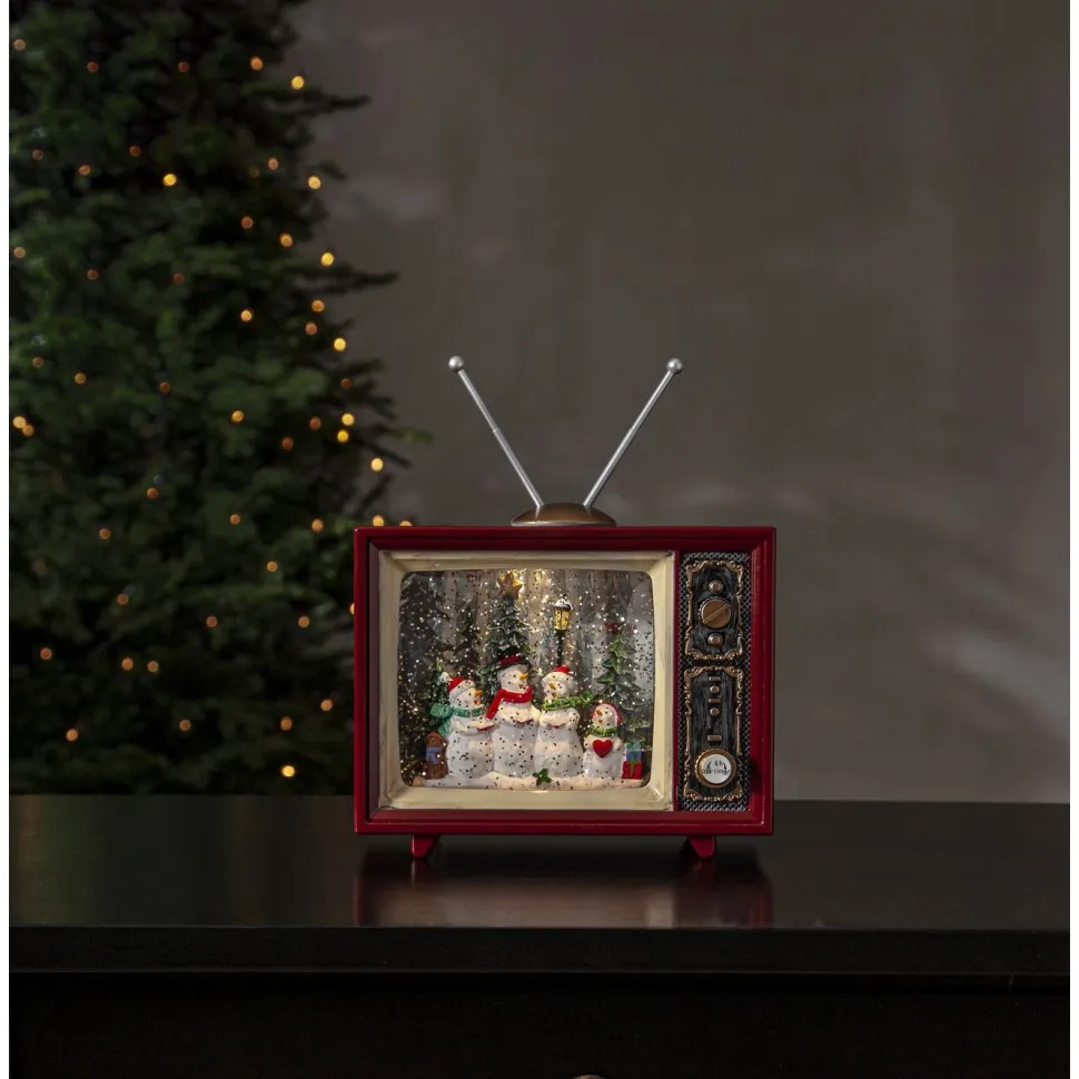 LED-valokoriste Star Trading Vinter TV, punainen