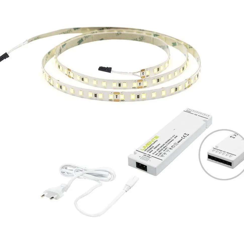 LED-valonauha + virtalähde Limente ProCom, 3m, 3000K