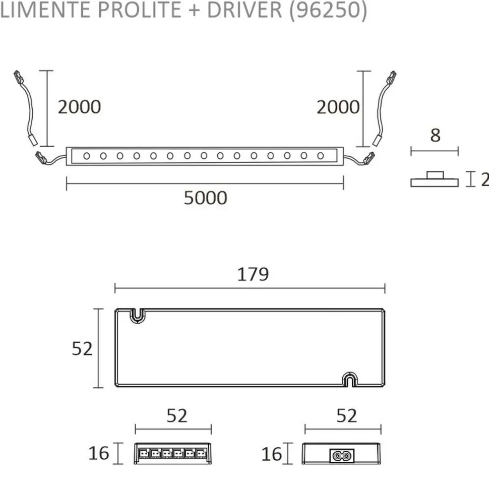 LED-valonauha + virtalähde Limente KIT-PROLITE, 5m, 4000K