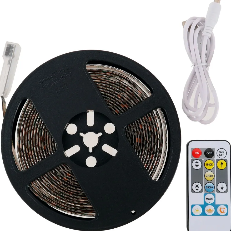 LED-valonauha Led Energie, USB, CCT, 5m, kaukosäädin