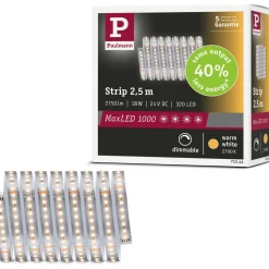 LED-valonauha Paulmann MaxLED 1000, 1m, 7.2W, 1100lm/m, 4000K, neutraali valkoinen