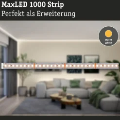 LED-valonauha Paulmann MaxLED 1000, 1m, 7.2W, 1100lm/m, 4000K, neutraali valkoinen