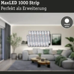 LED-valonauha Paulmann MaxLED 1000, 1m, 7.2W, 1100lm/m, 4000K, neutraali valkoinen