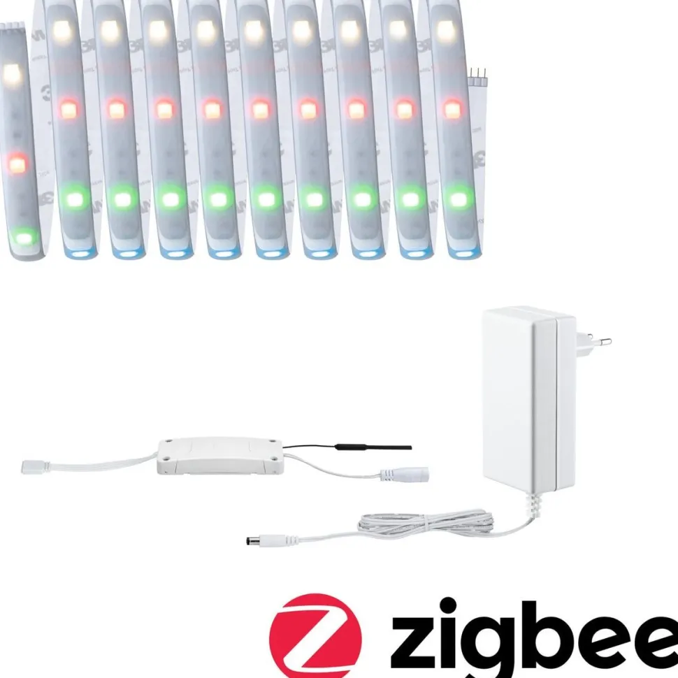 LED-valonauha Paulmann MaxLED 250, Smart Home Zigbee 3.0, aloituspakkaus, 3m, IP44, 15W, 180lm/m, 30LEDs/m, RGBW+, 36VA