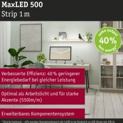 LED-valonauha Paulmann MaxLED 500, 1m, 3.6W, 550lm/m, 4000K, neutraali valkoinen