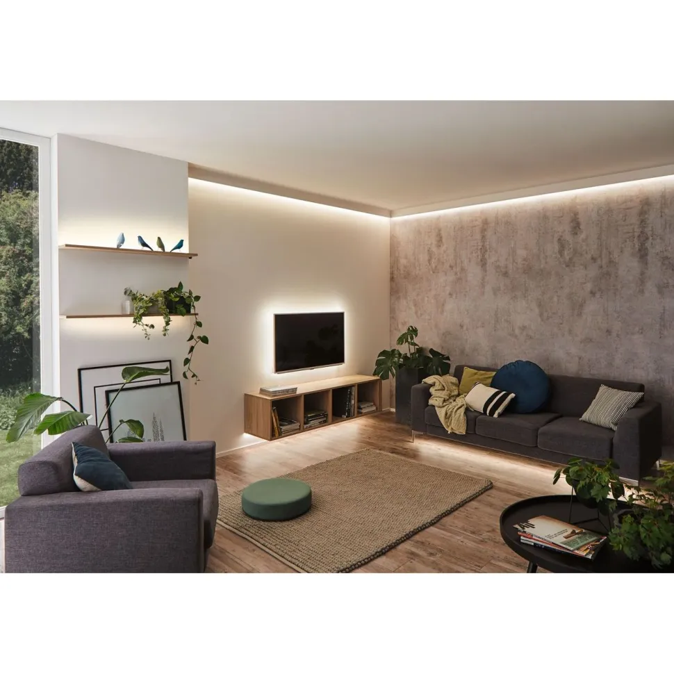 LED-valonauha Paulmann MaxLED 250, aloituspakkaus, 1.5m, IP44, 6W, 240lm/m, 2700K, 24VA