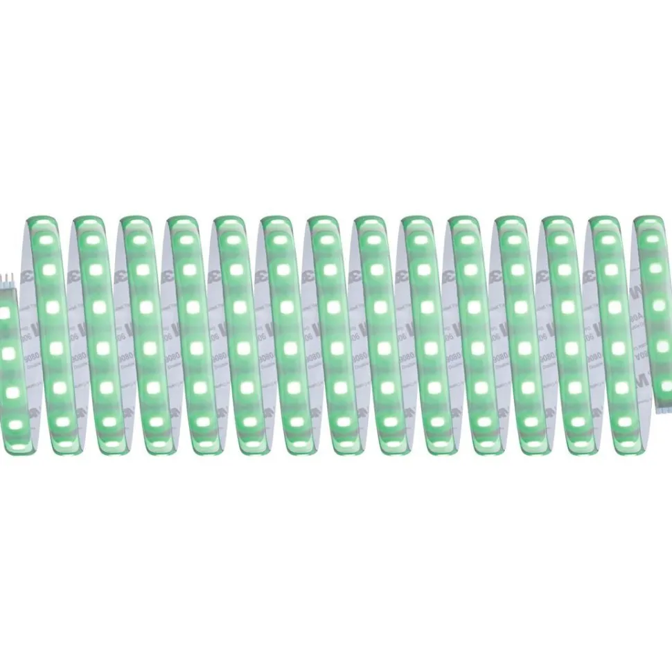 LED-valonauha Paulmann MaxLED 500, Smart Home Zigbee 3.0, aloituspakkaus, 5m, IP44, 33W, 350lm/m, 60LEDs/m, RGBW+, 80VA