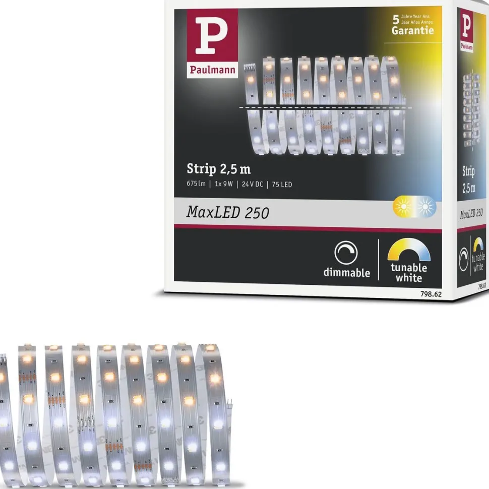 LED-valonauha Paulmann MaxLED 250, 1m, 4W, 270lm/m, säädettävä värilämpötila