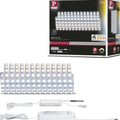 LED-valonauha Paulmann MaxLED 500, Smart Home Zigbee 3.0, aloituspakkaus, 5m, IP44, 26W, 510lm/m, 60LEDs/m, 50VA, säädettävä värilämpötila