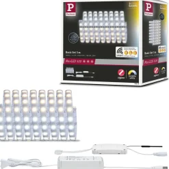 LED-valonauha Paulmann MaxLED 500, Smart Home Zigbee 3.0, aloituspakkaus, 3m, IP44, 17W, 510lm/m, 60LEDs/m, 36VA, säädettävä värilämpötila