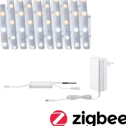 LED-valonauha Paulmann MaxLED 250, Smart Home Zigbee 3.0, aloituspakkaus, 3m, IP44, 12W, 250lm/m, 30LEDs/m, 36VA, säädettävä värilämpötila