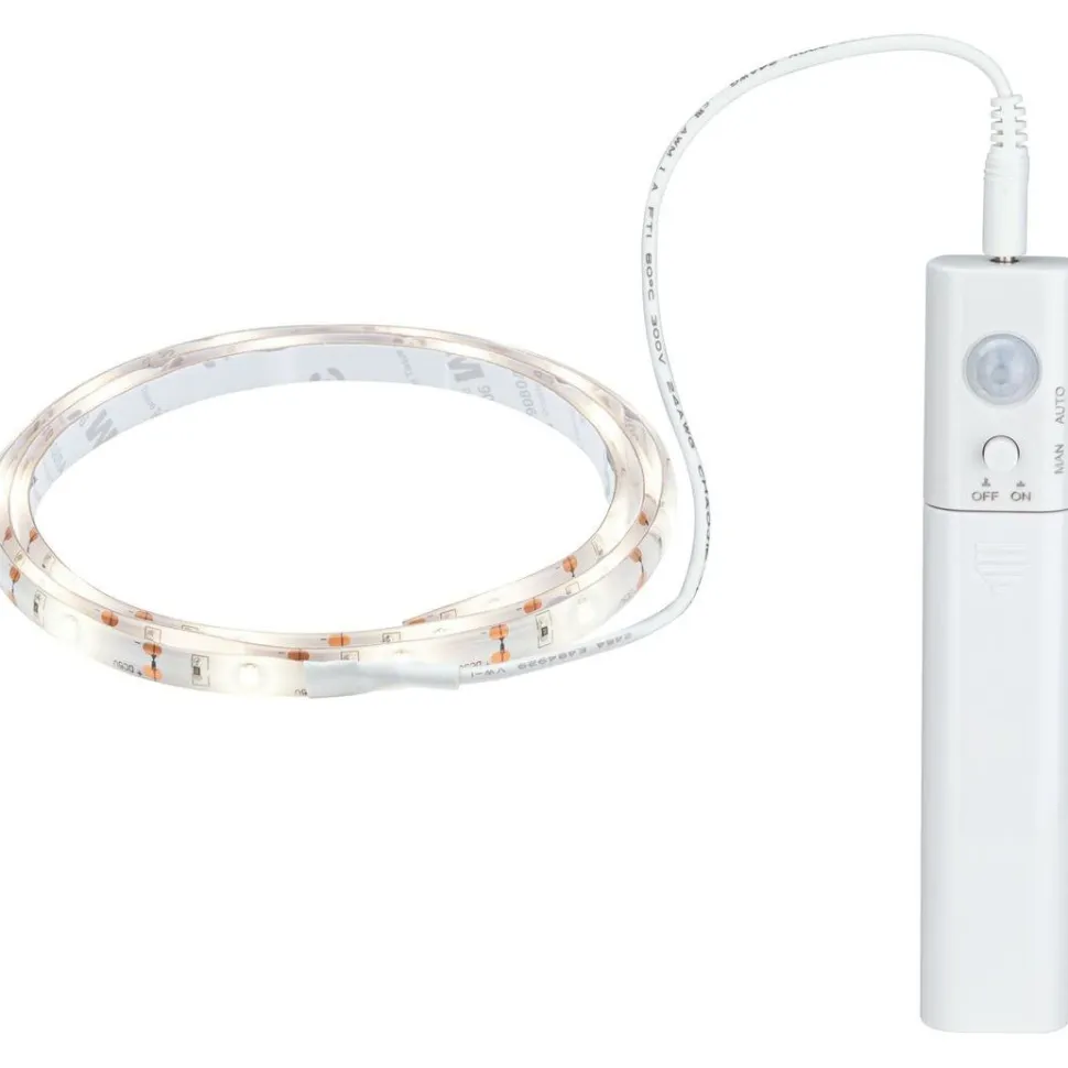 LED-valonauha Paulmann, paristokäyttöinen, 1m, 2W, 156lm/m, 3000K, liiketunnistin