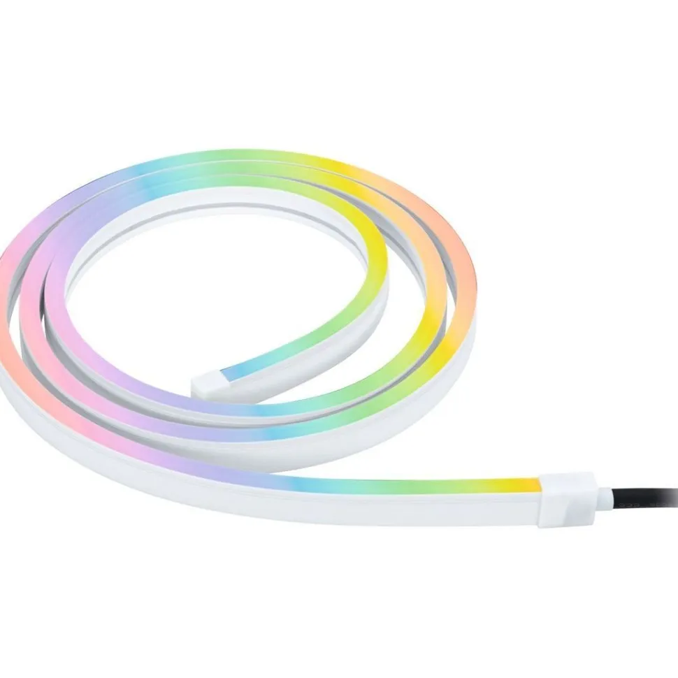 LED-valonauha Paulmann Plug & Shine Smooth, 2m, Smart Home Zigbee 3.0, IP67, RGBW+, valkoinen