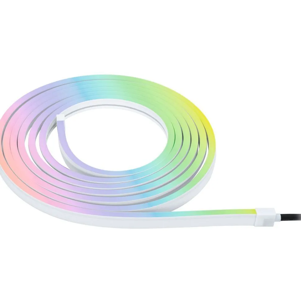 LED-valonauha Paulmann Plug & Shine Smooth, 5m, Smart Home Zigbee 3.0, IP67, RGBW+, valkoinen