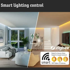 LED-valonauha Paulmann Plug & Shine Smooth, 5m, Smart Home Zigbee 3.0, IP67, RGBW+, valkoinen