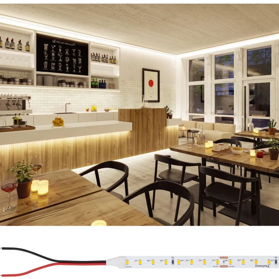 LED-valonauha Paulmann ProStrip Silver, P75, 827, 5m, 23W, 700lm/m, 96LEDs/m, 2700K