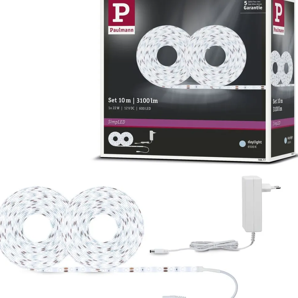 LED-valonauha Paulmann SimpLED, 5m, 17W, 260lm/m, 6500K, 18VA