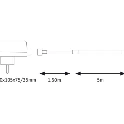 LED-Valonauha Paulmann SimpLED IP65 5m 3000K