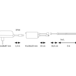 LED-valonauha Paulmann SimpLED Full-Line COB, 1,5m, 12W, 330lm/m, 840LEDs/m, RGB, 24VA