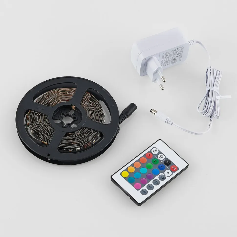 LED-valonauha Trio Grip RGBW, 3m, musta