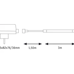 LED-valonauha ulkokäyttöön Paulmann SimpLED, 3m, IP65, 12W, 200lm/m, 6500K, 18VA