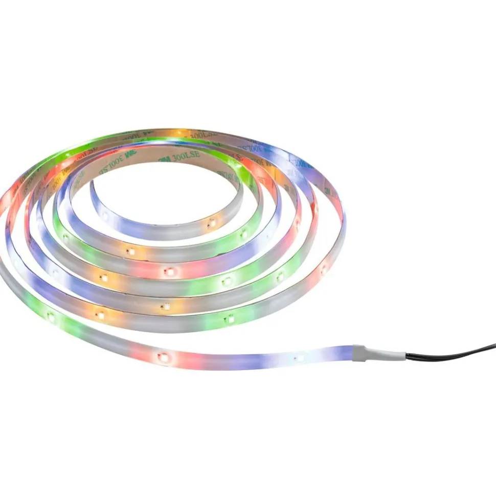 LED-valonauha aurinkokennolla Paulmann, 3m, IP44, 0.3W, 16LEDs/m, RGB, hämärätunnistin