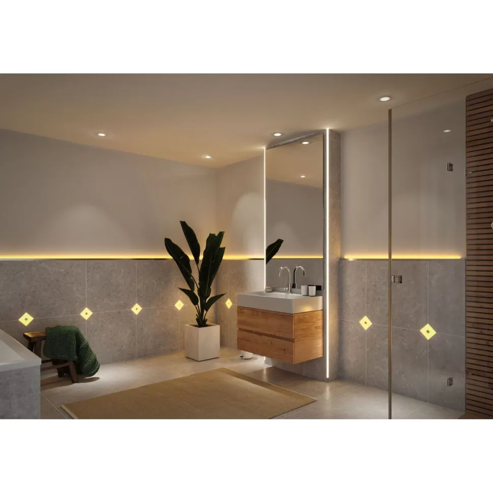 LED-valonauha Paulmann LumiTiles, 2m, IP44, 6W, 280LED/m, 2700K