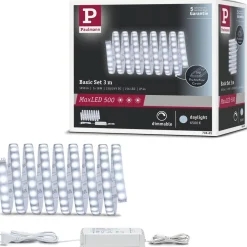 LED-valonauha Paulmann MaxLED 500, aloituspakkaus, 3m, IP44, 18W, 440lm/m, 6500K, 36VA