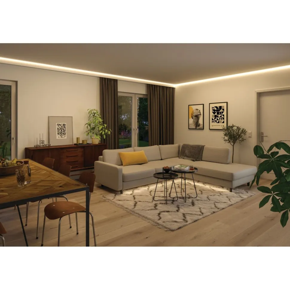 LED-valonauha Paulmann MaxLED 1000, aloituspakkaus, 1.5m, IP44, 17W, 1020lm/m, 108LED/m, 40VA, säädettävä värilämpötila