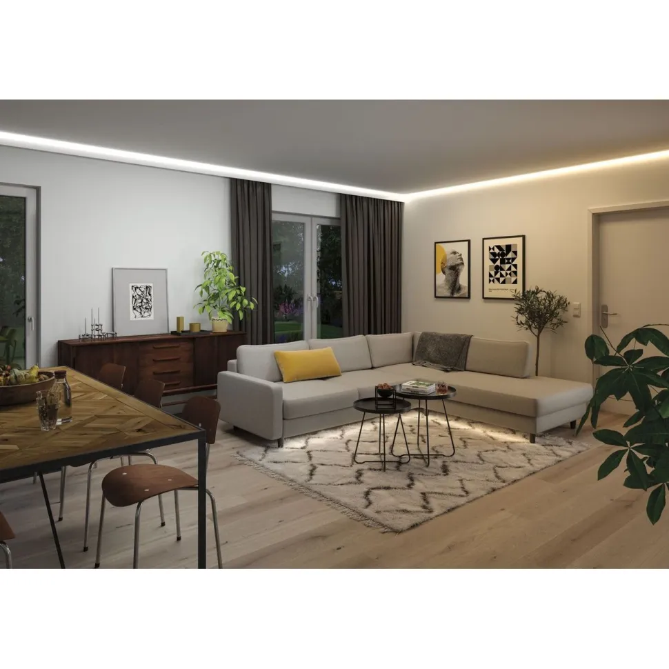 LED-valonauha Paulmann MaxLED 1000, aloituspakkaus, 1.5m, IP44, 17W, 1020lm/m, 108LED/m, 40VA, säädettävä värilämpötila