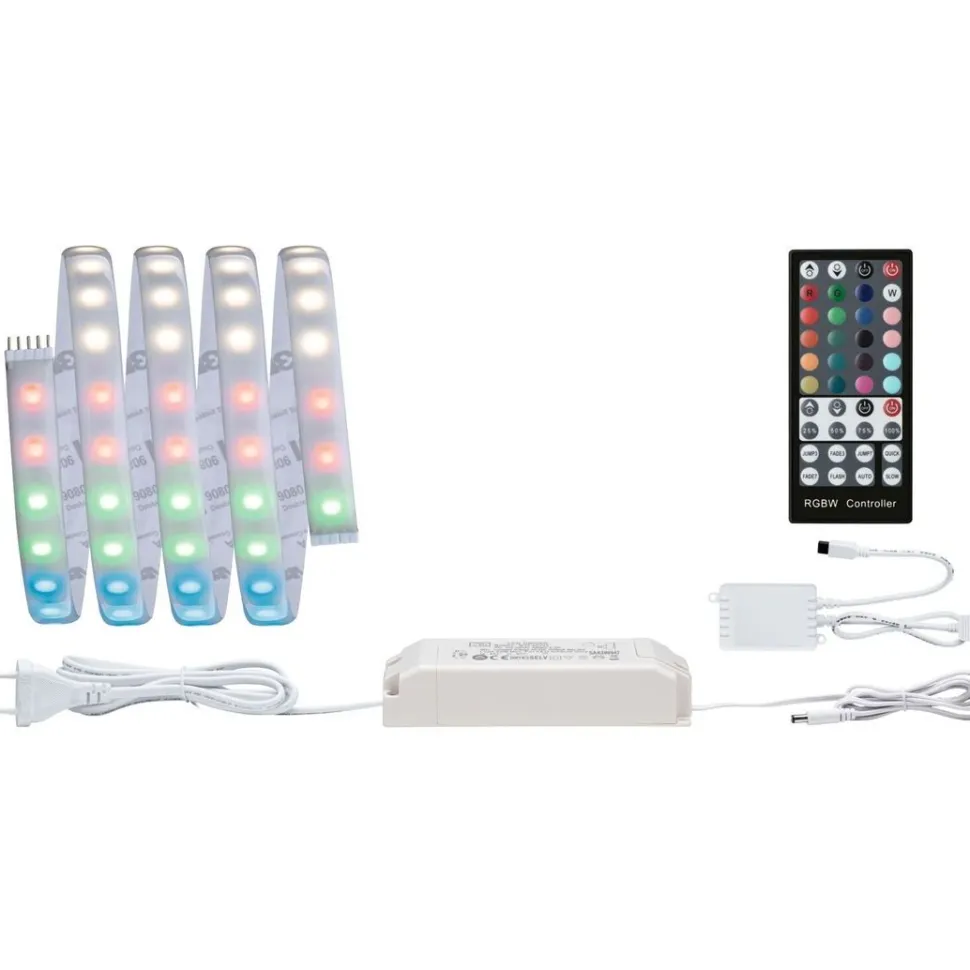 LED-valonauha Paulmann MaxLED 1000, aloituspakkaus, RGBW, 1.5m, IP44, 18W, 1000lm/m, 72LED/m, 25VA