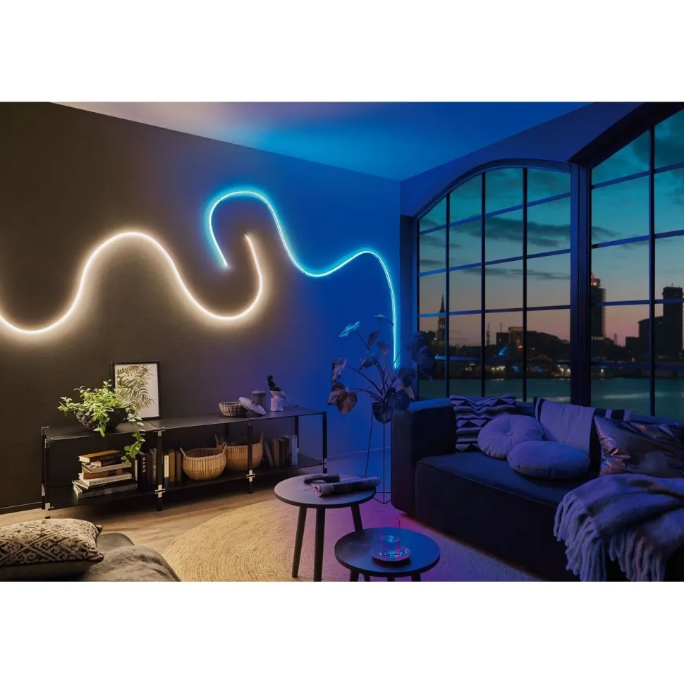 LED-valonauha Paulmann MaxLED Flow, aloituspakkaus, 3m, 38W, 750lm/m, 2700K, 50VA