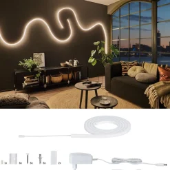 LED-valonauha Paulmann MaxLED Flow, aloituspakkaus, 1.5m, 22.2W, 750lm/m, 2700K, 24VA