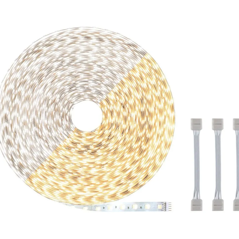 LED-valonauha Paulmann MaxLED 500, 20m, 72W, 550lm/m, 60LEDs/m, 3 sovitinkaapelia, säädettävä värilämpötila