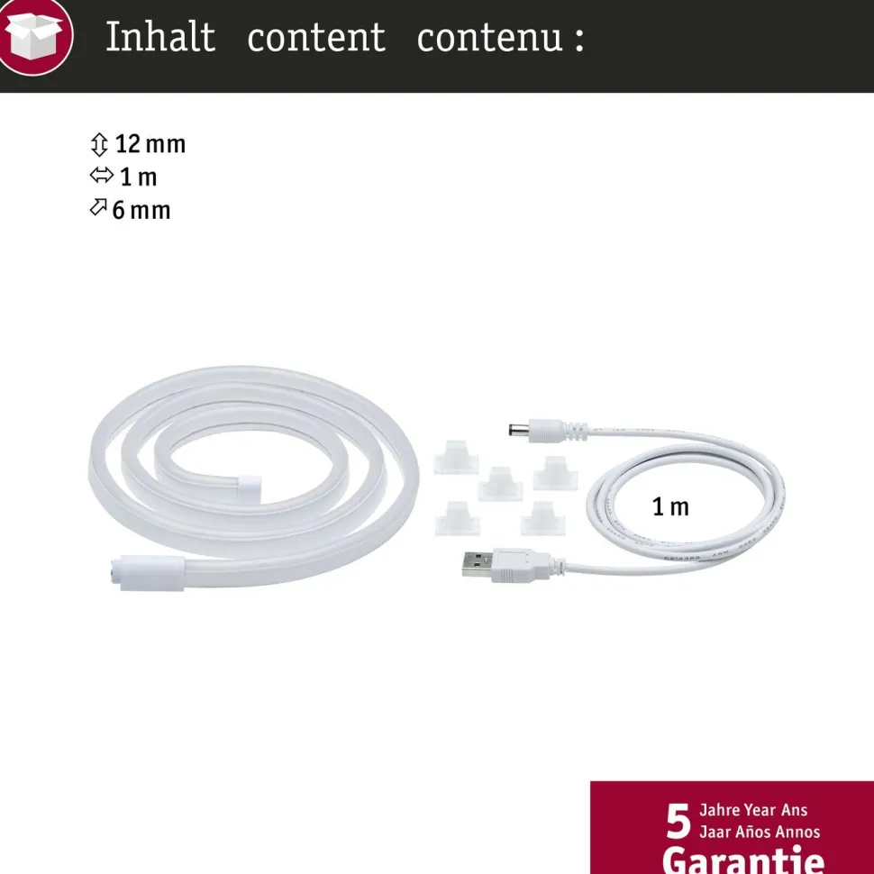 LED-valonauha Paulmann Neon Colorflex, 1m, 4,5W, 10lm/m, vihreä
