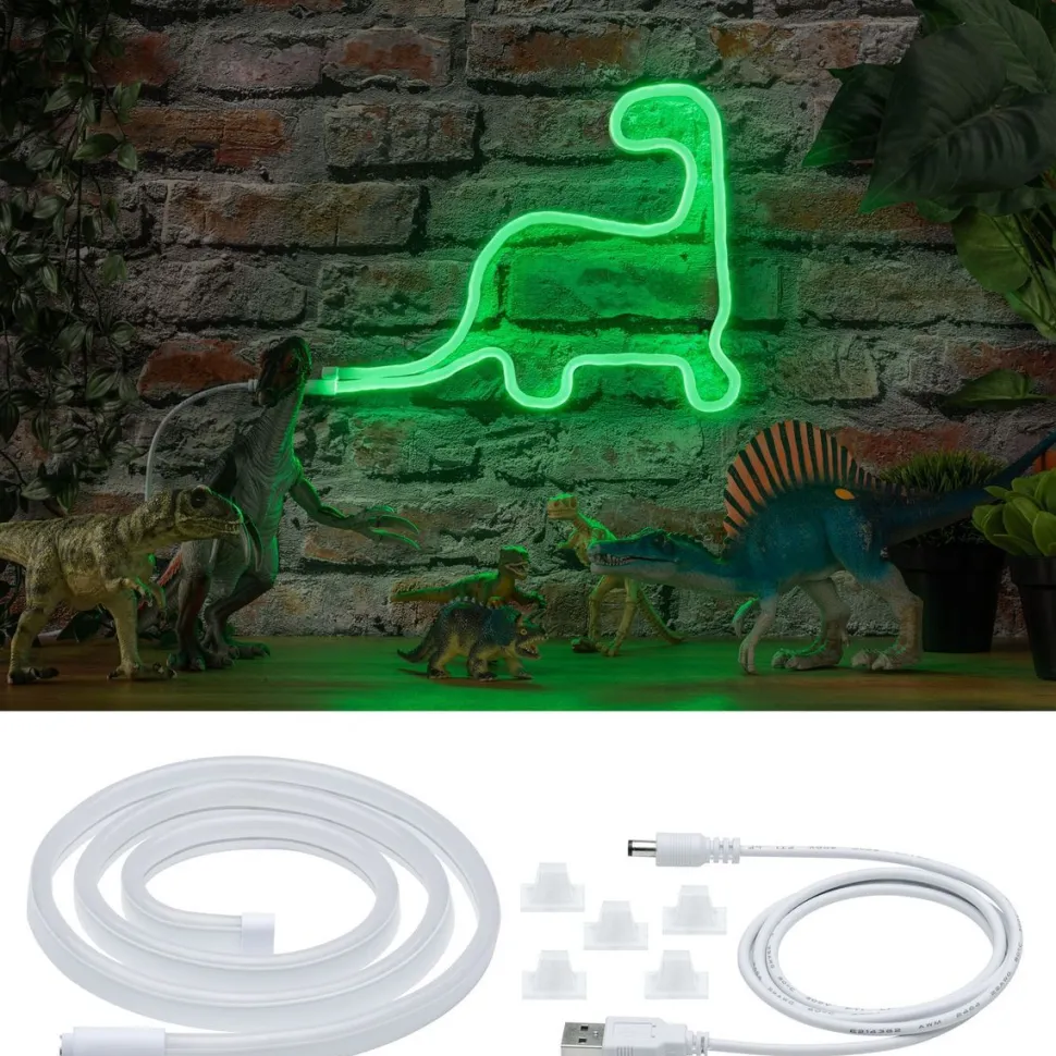 LED-valonauha Paulmann Neon Colorflex, 1m, 4,5W, 10lm/m, vihreä
