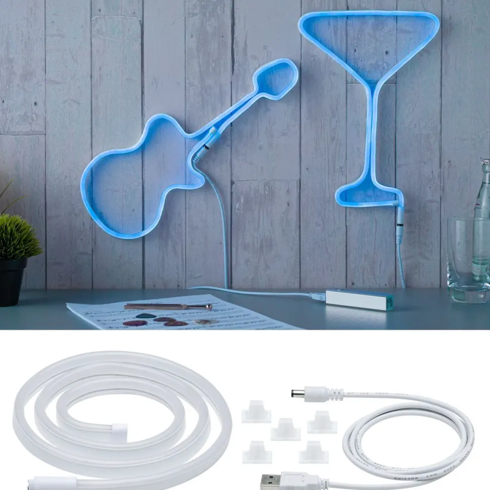 LED-valonauha Paulmann Neon Colorflex, 1m, 4,5W, 10lm/m, vihreä