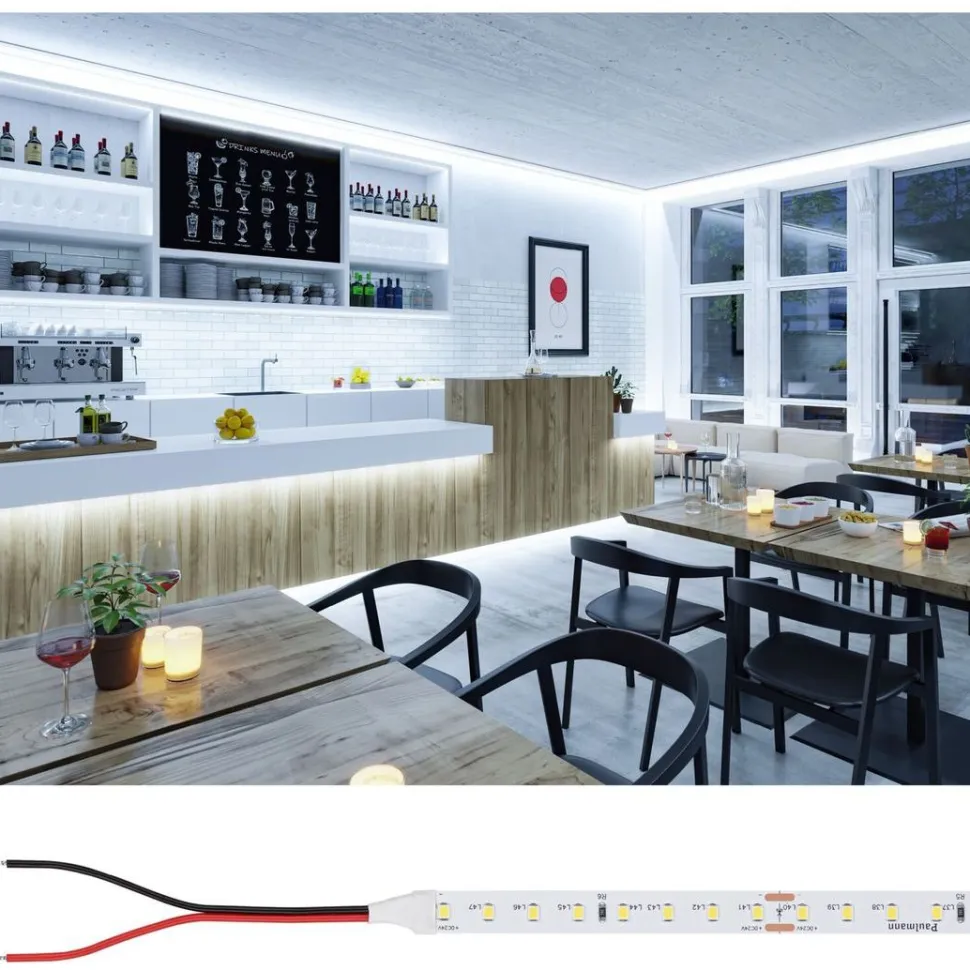 LED-valonauha Paulmann ProStrip Silver, P75, 865, 10m, 42W, 750lm/m, 96LEDs/m, 6500K