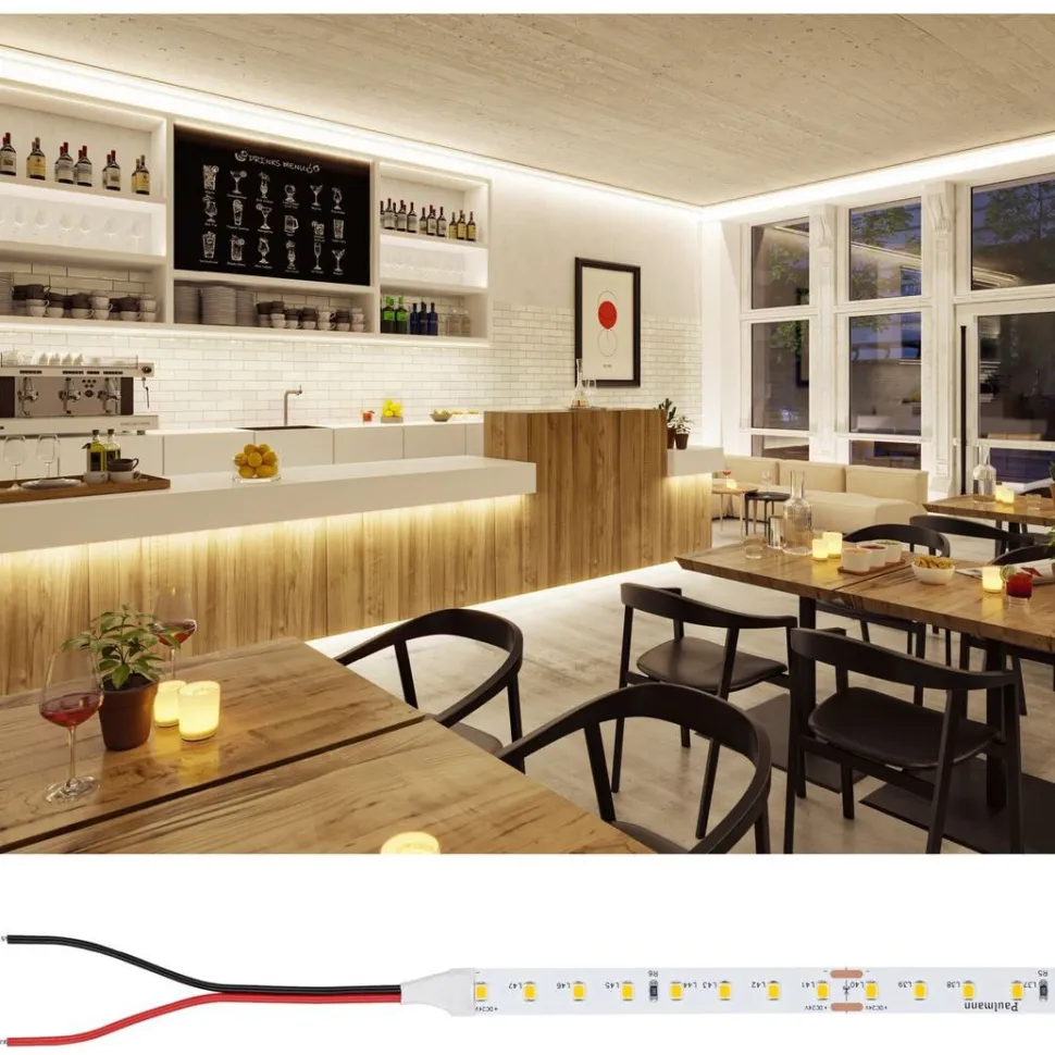 LED-valonauha Paulmann ProStrip Silver, P75, 827, 10m, 42W, 700lm/m, 96LEDs/m, 2700K