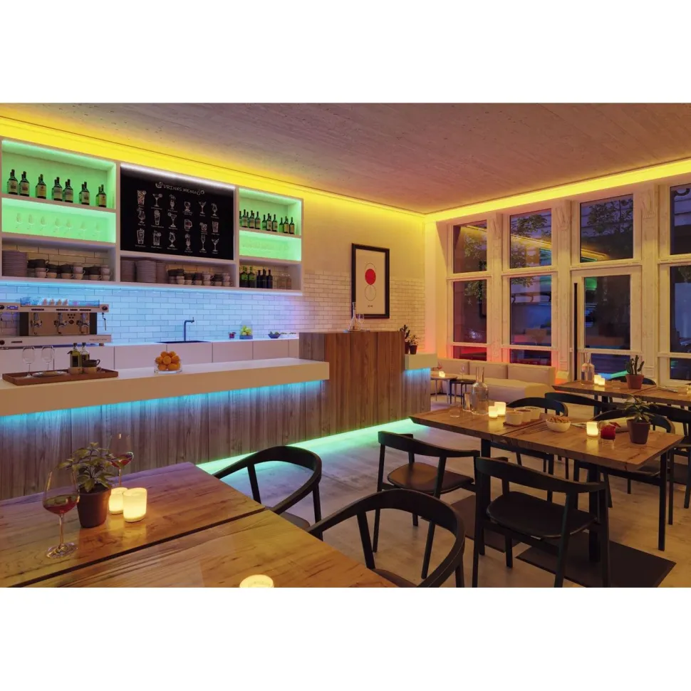 LED-valonauha Paulmann ProStrip Silver, P75, 830, 5m, 121W, 700lm/m, 84LEDs/m, RGBW