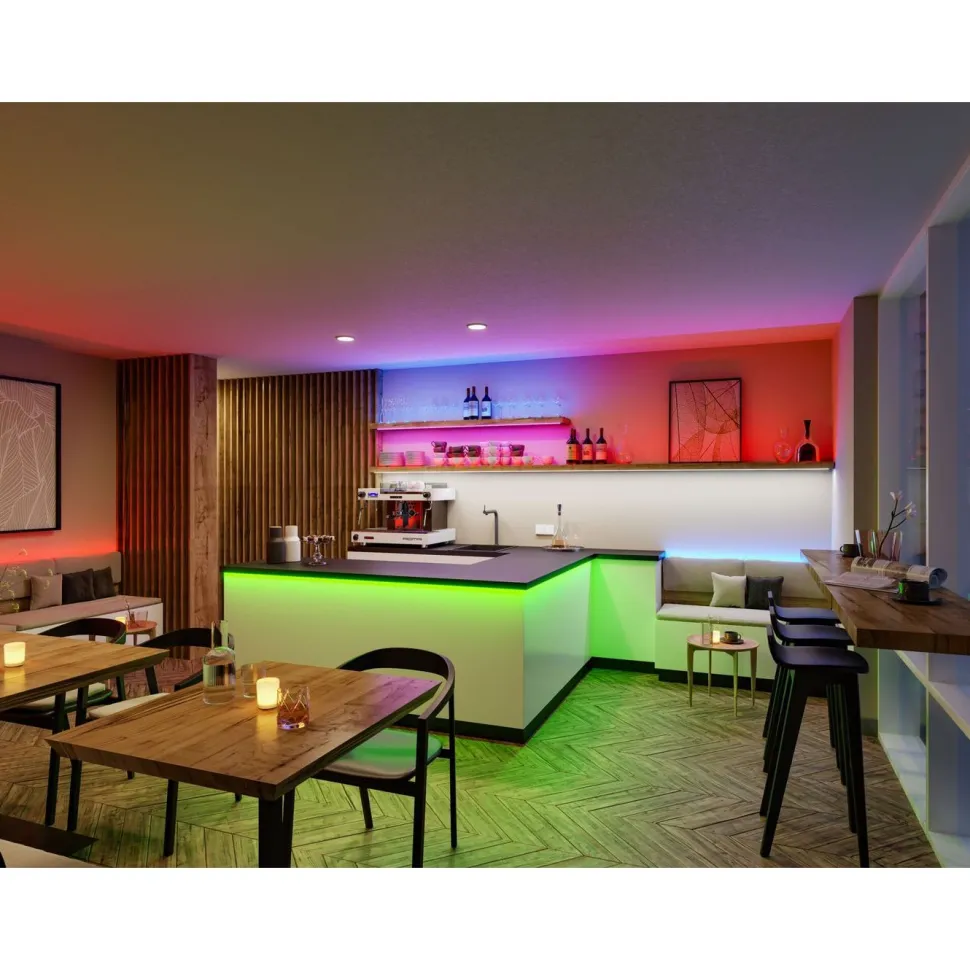 LED-valonauha Paulmann ProStrip Silver, P25, 830, 5m, 75W, 300lm/m, 60LEDs/m, RGBW