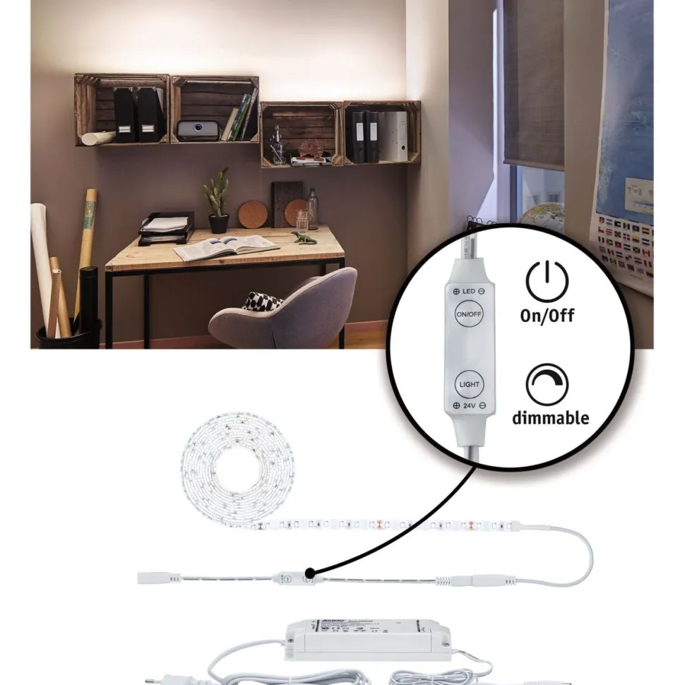 LED-valonauha Paulmann SimpLED Power, 1.5m, 17W, 1060lm/m, 4000K, 24VA