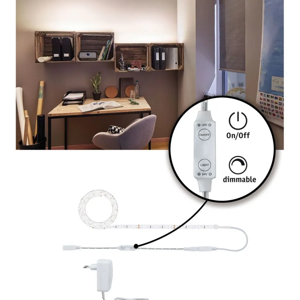 LED-valonauha Paulmann SimpLED Power, 1.5m, 17W, 1060lm/m, 4000K, 24VA