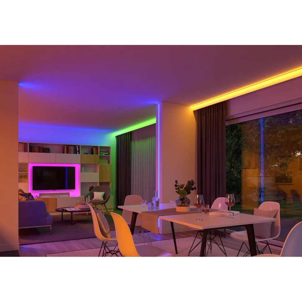 LED-valonauhasarja Paulmann SimpLED, Smart Home Zigbee 3.0, 5m, 20W, 100lm/m, 30LED/m, RGB, 24VA
