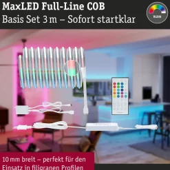 LED-valonauhasetti Paulmann MaxLED 500, COB, 1.5m, 10W, 530lm/m, RGBW+, 24VA