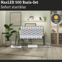 LED-valonauhasetti Paulmann MaxLED 500, 1.5m, 5.5W, 550lm/m, 4000K, 20VA, neutraali valkoinen