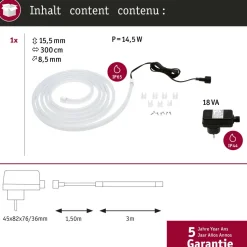 LED-valonauha ulkokäyttöön Paulmann SimpLED, 3m, IP65, 12W, 200lm/m, 3000K, 18VA